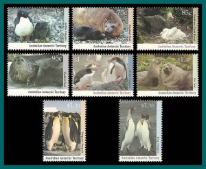 AAT 1992-1993 Wildlife, MNH #L83-L87,SG90-SG97