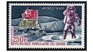 Congo PR C155, MNH. Michel 364. Apollo 17 US Moon mission 1972.