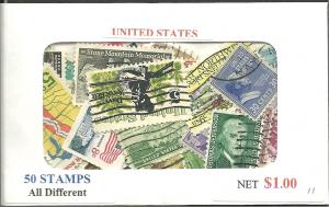 United States, 50 Stamps All Different, Used*-
