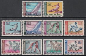 Ajman 27-36 Summer Olympics MNH VF