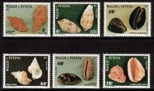 WALLIS & FUTUNA 1987 Sea Shells; Scott 354-59; MNH