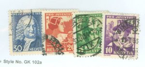 Switzerland #B69-72 Used