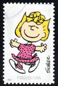 SC# 5726d - (60c) - Peanuts Characters Sally Brown USED Single Off Paper