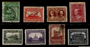 Newfoundland #145-149,153,155,157 Definitive Issues Used