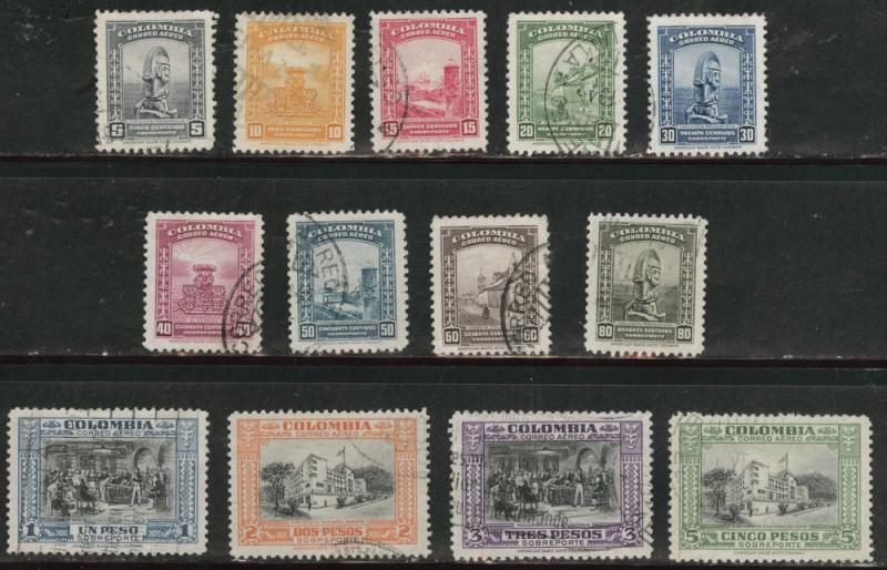 Colombia Scott C121-133 complete set of (13) 1947 CV$30.50