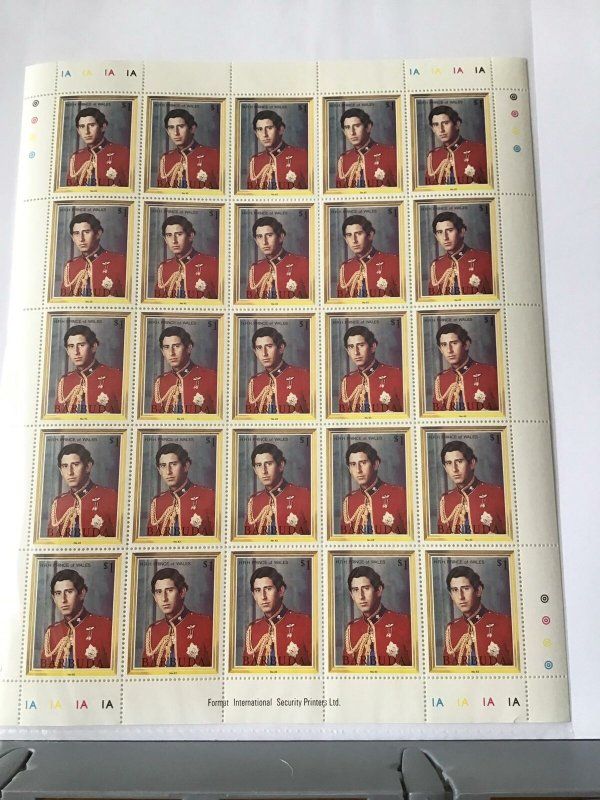 Barbuda Prince of Wales full mint never hinged  stamps sheet ref R23567