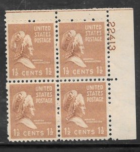 #805 MNH Plate Block