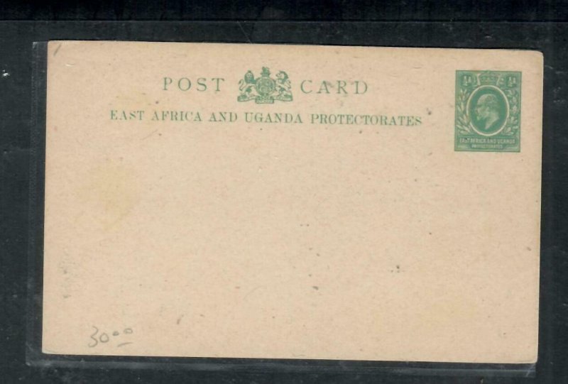 EAST AFRICA * UGANDA  COVER (P2908B) KE 1/2A PSC UNUSED  