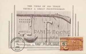 1357 6c DANIEL BOONE - Laura Goldberg - post card FDI