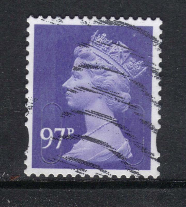 GB 2014 QE2 97p Bluish Violet security Machin ( M14L ) SG U2932  ( K931 )