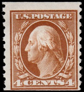 United States Scott 446 (1914) Mint H F-VF, CV $130.00 M