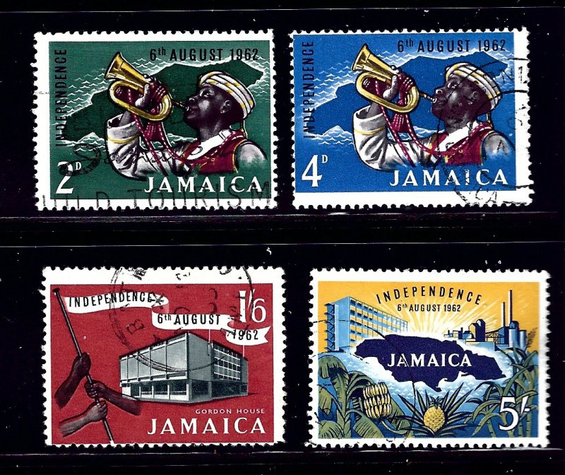 Jamaica 181-84 Used 1962 Independence