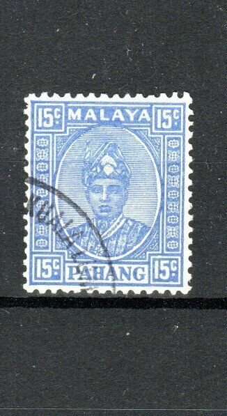 Malaysia - Pahang 1941 15c Sultan Sir Abu Bakar FU CDS