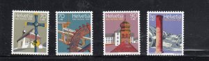 SWITZERLAND #B613-B616 1996 RESTORATION PROJECTS MINT VF NH O.G