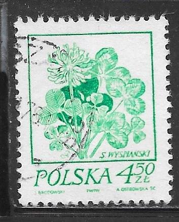 Poland 2022: 4.50z Clover, used, VF