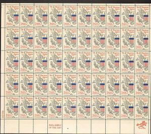 US #1369 Mint Sheet American Legion