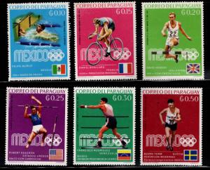 Paraguay Scott 1126-1131 MH* set