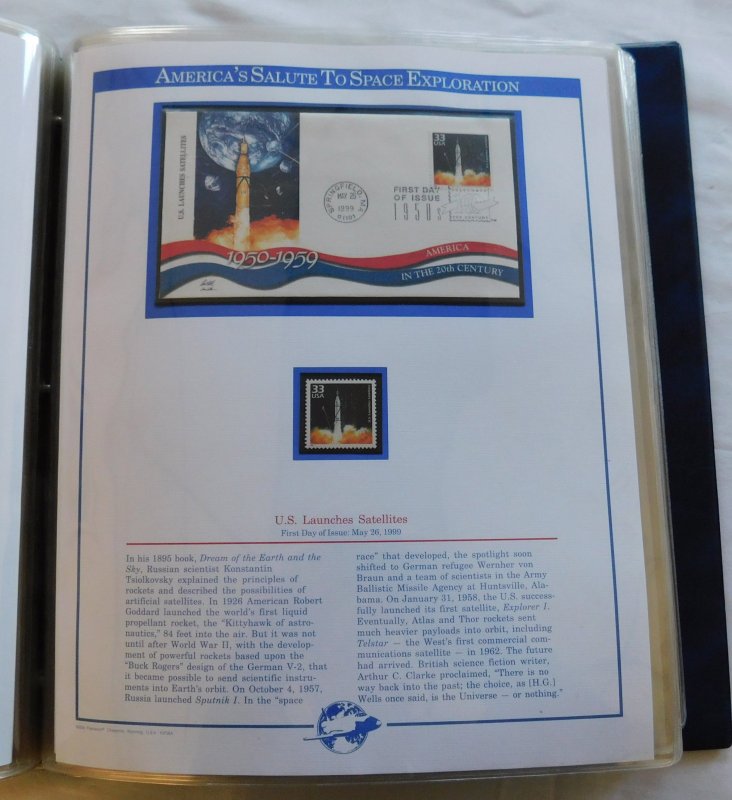 America's Salute to Space Exploration, Fleetwood First Day Covers w/ Min...