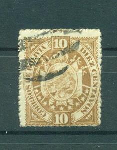 Bolivia sc# 43 (2) used cat value $1.25