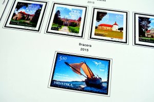 COLOR PRINTED CROATIA 2011-2018 STAMP ALBUM PAGES (53 illustrated pages)