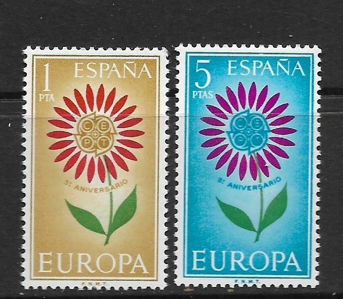 SPAIN - EUROPA 1964 - SCOTT 1262 TO 1263 - MNH