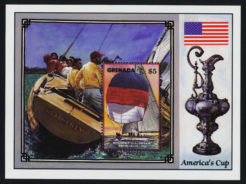 Grenada 1495 MNH Sailing Yachts, America's Cup