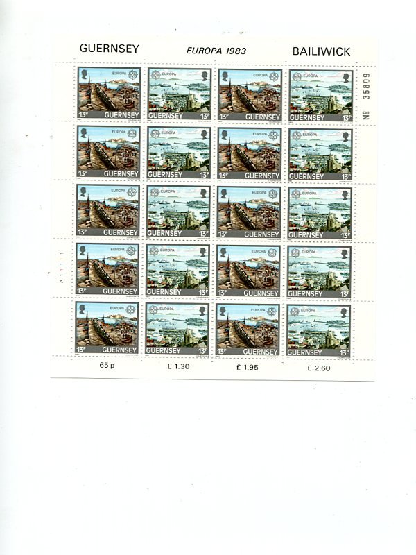 Guernsey  1983  mini sheets . Mint   VF NH