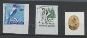 Norfolk Island #753/766/912 Mint (NH) Single (Queen) (Bird)