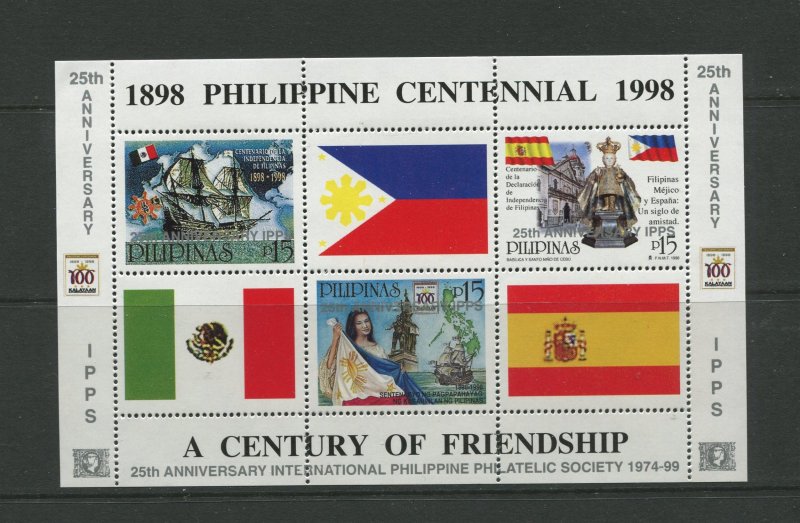 STAMP STATION PERTH Philippines #2629 Anniv. IPPS Souvenir Sheet MNH CV$6.00