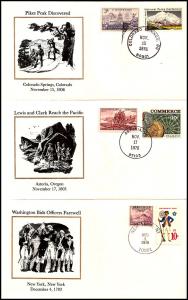 US History Covers-PikesPeak,Lewis&Clark,George Washington 
