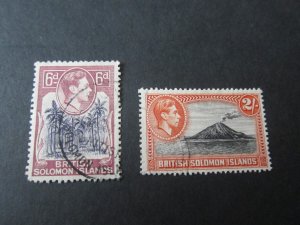 Solomon Islands 1939 Sc 74,76 FU