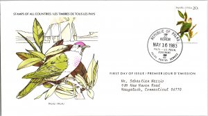 Worldwide First Day Cover, Palau, Birds