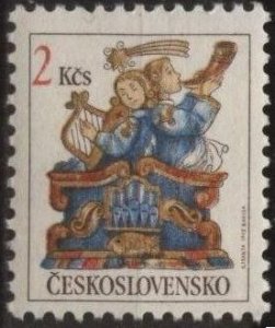 Czechoslovakia 2875 (mnh) 2k Christmas, angel musicians (1992)