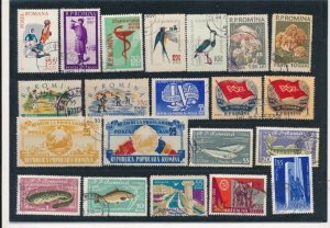 D387240 Romania Nice selection of VFU Used stamps