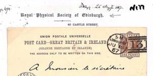 N177 1887 Edinburgh. Royal Physical Society of Edinburgh