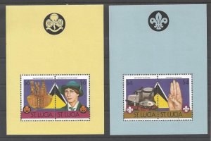 1986 St Lucia Boy Scout Girl Guides 75th anniversary SS (2)