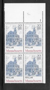#2341 MNH Plate Block