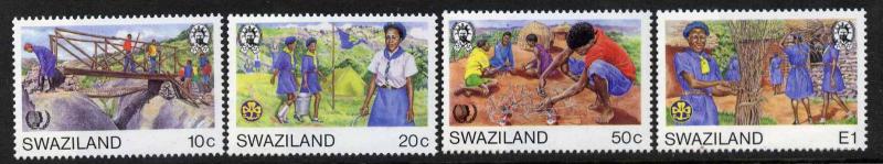 Swaziland 485-8 MNH International Youth Year, Girl Guides