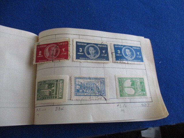 AFGHANISTAN COLLECTION IN APPROVAL BOOK, MINT/USED