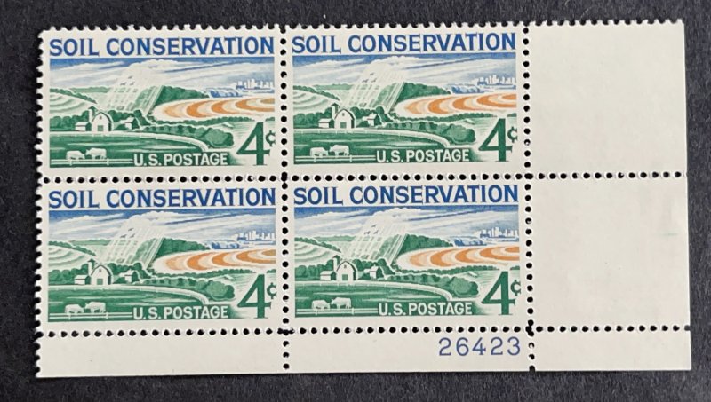 US 1959 Soil Conservation #1133 plt blk of 4 mint