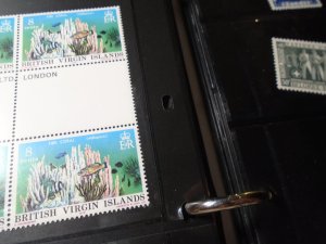 Virgin Islands  # 333-36  MNH  gutter pairs