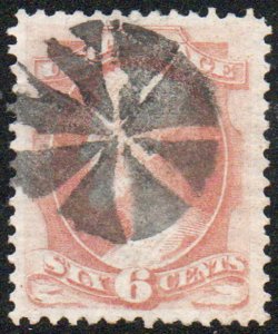 MALACK 159 VF/XF, circle of triangles, nicely center..MORE.. c3567