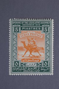 Sudan #97 10 Piasters Legislative Assembly Opening MNH