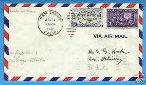 #4N11, SAN DIEGO - WESTERN A/L, 1948 CAM 4 FIRST FLIGHT AIRMAIL COVER.