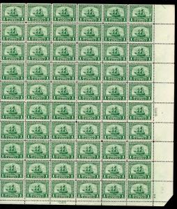 UNITED STATES 1c PILGRIM SCOTT#548  SHEET(70) MINT NH