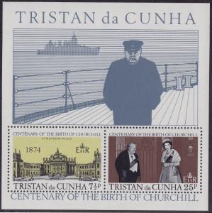 TRISTAN DA CUNHA MNH Scott # 197a Churchill (1 Sheet)