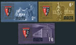 Malta 300-302,MNH.Michel 289-290. Congress of Catholic Physicians,1964.Hospital