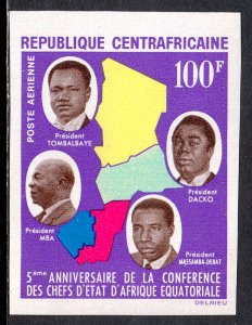 Central African Republic - Scott #C19 - MNH - Imperf proof - SCV $1.75