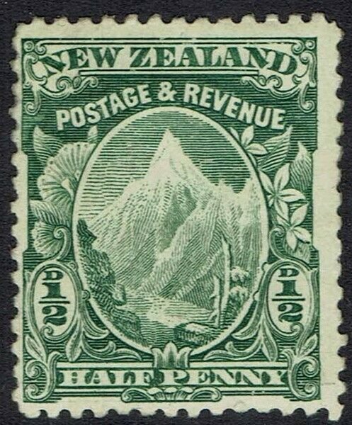 NEW ZEALAND 1902 MOUNT COOK 1/2D NO WMK PERF 14 