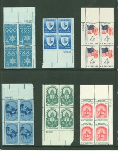 United States #1146/1157 Mint (NH) Plate Block